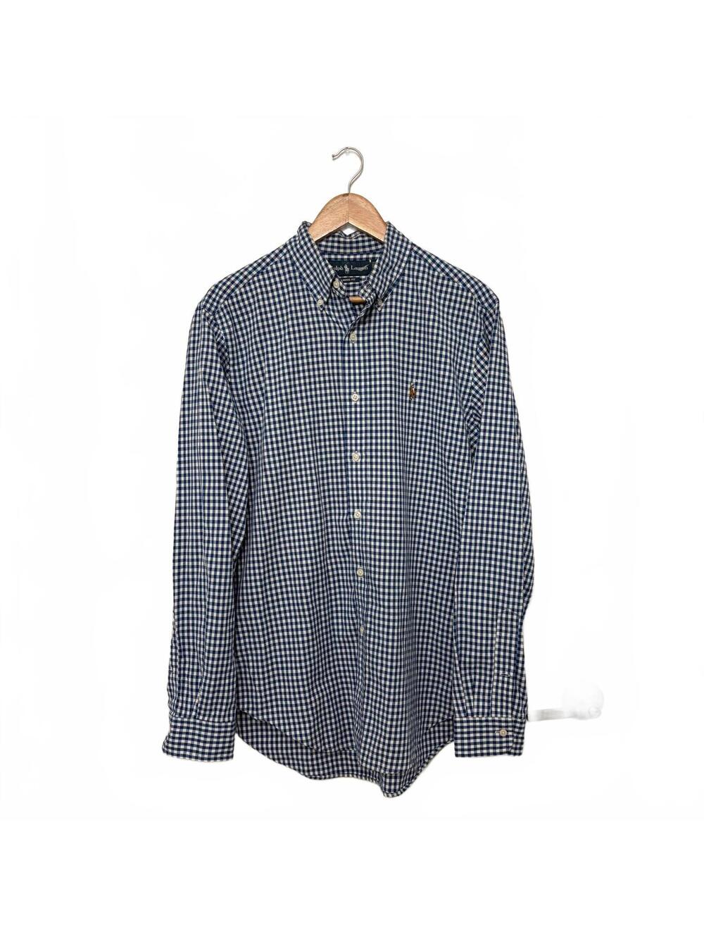 Blue and White Polo Ralph Lauren Button Down Shirt